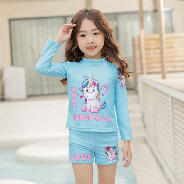 unicorn cartoon children's swimsuit female long sleeve sunscreen split set baby swimwear girl's surfing beach-wear close-fitting
unicorn cartoon children's swimsuit female long sleeve sunscreen split set baby swimwear girl's surfing beach-wear close-fitting