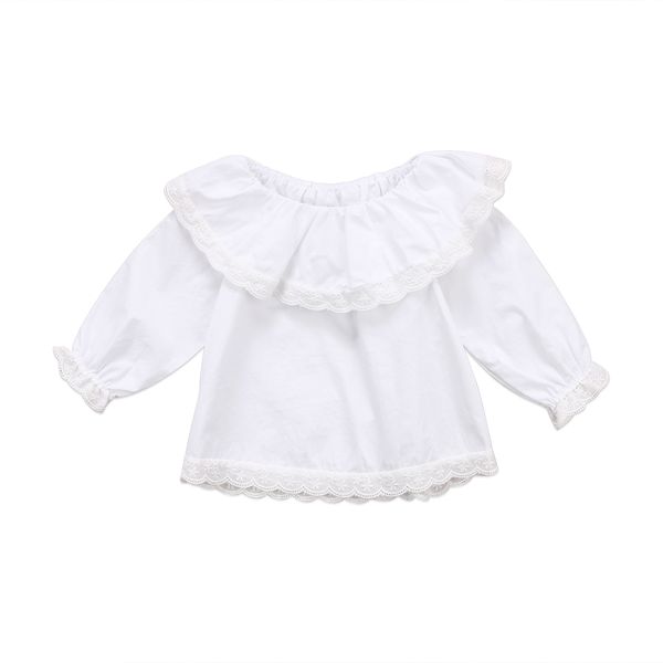 newborn baby girls lace off shoulder long sleeve shirts white ruffles shirt blouse clothes 0-2t, Blue
newborn baby girls lace off shoulder long sleeve shirts white ruffles shirt blouse clothes 0-2t, Blue