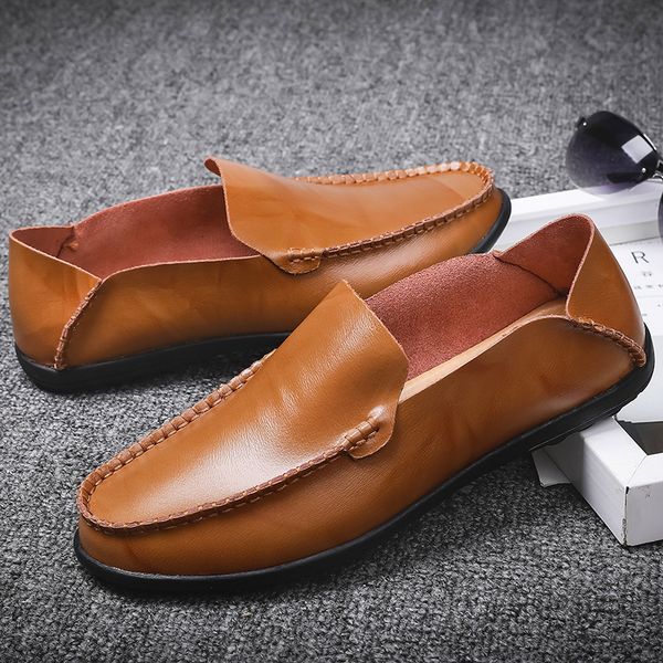 fashion men shoes genuine leather casual comfortable soft loafers male moccasins breathable waterproof slip on driving footwear, Black
fashion men shoes genuine leather casual comfortable soft loafers male moccasins breathable waterproof slip on driving footwear, Black