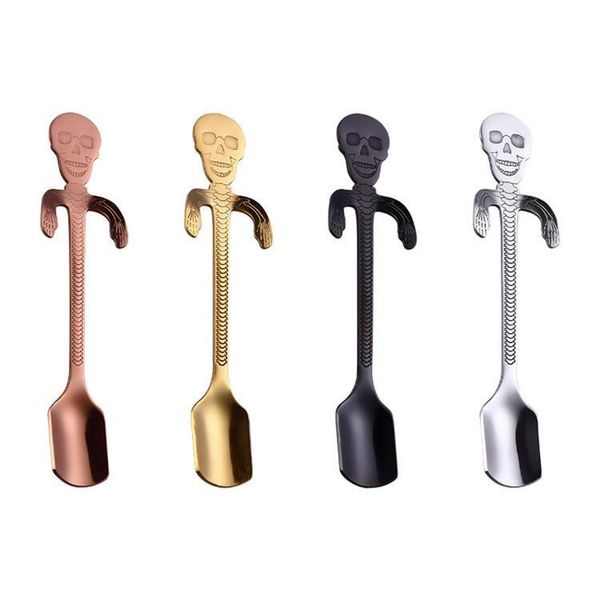 304 stainless steel skeleton coffee spoon personality skull pattern coffee milk hanging spoon kitchen skull candy spoon 50pcs t1i857
304 stainless steel skeleton coffee spoon personality skull pattern coffee milk hanging spoon kitchen skull candy spoon 50pcs t1i857