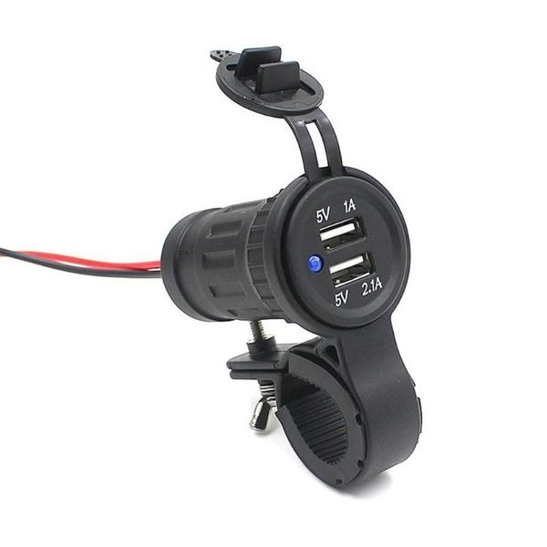 2usb ports blue led light handlebar motorcycle cigarette lighter socket plug waterproof socket motorbike phone charger adapter
2usb ports blue led light handlebar motorcycle cigarette lighter socket plug waterproof socket motorbike phone charger adapter