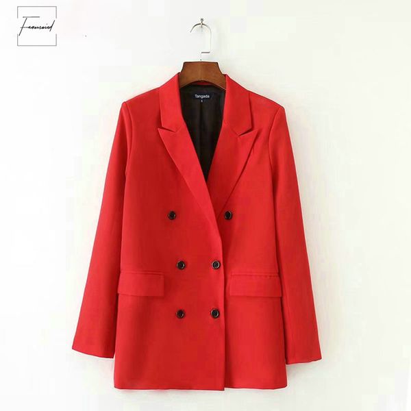 women red suit women formal blazer 2019 double breasted pocket jacket blazer work office business suit sx01, White;black
women red suit women formal blazer 2019 double breasted pocket jacket blazer work office business suit sx01, White;black