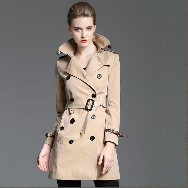 2019 autumn winter new waterproof trench coat womens elegant england style classical midi trench coat, Tan;black
2019 autumn winter new waterproof trench coat womens elegant england style classical midi trench coat, Tan;black