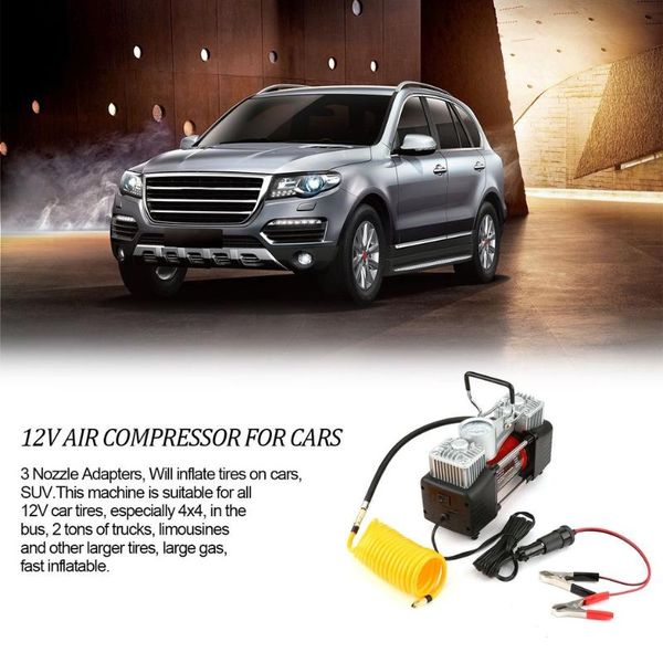 12v 150psi portable emergency heavy duty 2 cylinder car air compressor tire inflator pump universal for car trucks bicycle
12v 150psi portable emergency heavy duty 2 cylinder car air compressor tire inflator pump universal for car trucks bicycle