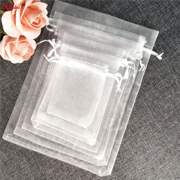 50/100pcs white 7x9 9x12cm organza gift bags jewelry packaging bag wedding party decoration favors drawable gift bag 6z
50/100pcs white 7x9 9x12cm organza gift bags jewelry packaging bag wedding party decoration favors drawable gift bag 6z