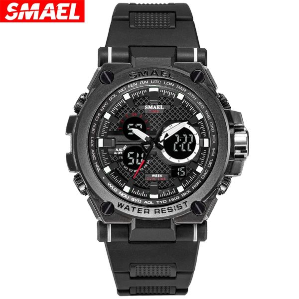 smael 1709 fashion quartz watch men casual double display wristwatch 30m waterproof watch clock male relojes hombre 2020 news, Slivery;brown
smael 1709 fashion quartz watch men casual double display wristwatch 30m waterproof watch clock male relojes hombre 2020 news, Slivery;brown