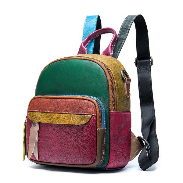 retro-coloured leather shoulder bag fashion personality lady backpack multi-function
retro-coloured leather shoulder bag fashion personality lady backpack multi-function