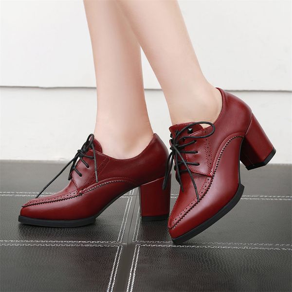 sarairis 2019 big size 43 chunky high heels pumps woman shoes retro british brogue shoes shoelaces office lady, Black
sarairis 2019 big size 43 chunky high heels pumps woman shoes retro british brogue shoes shoelaces office lady, Black