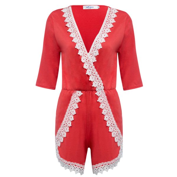 boho playsuit hollow out romper women lacework loose short jumpsuit casual v neck elastic waist summer romper overalls body, Black;white
boho playsuit hollow out romper women lacework loose short jumpsuit casual v neck elastic waist summer romper overalls body, Black;white