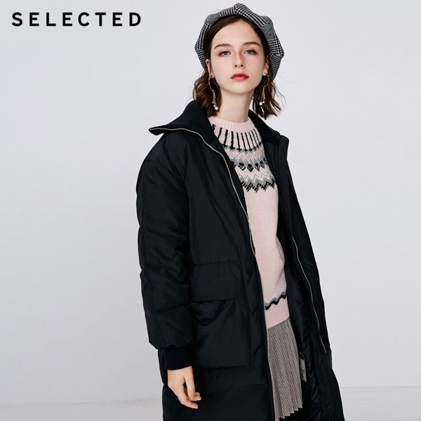 selected winter new women's white duck down long knit collar casual down jacket s |418412550, Black
selected winter new women's white duck down long knit collar casual down jacket s |418412550, Black
