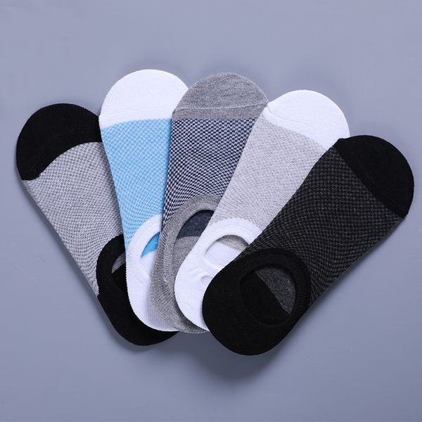 5 pairs of 5 colors new stitching boat socks men's invisible socks silicone non-slip men's cotton couple casual, Black
5 pairs of 5 colors new stitching boat socks men's invisible socks silicone non-slip men's cotton couple casual, Black