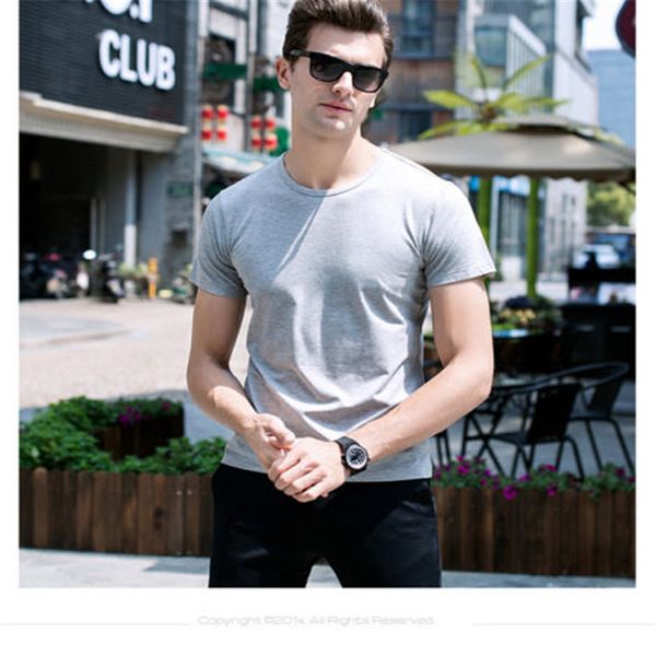 fashion casual round neck cotton t-shirt men summer short sleeve solid color plus tee slim fit male t-shirts for men, White;black
fashion casual round neck cotton t-shirt men summer short sleeve solid color plus tee slim fit male t-shirts for men, White;black