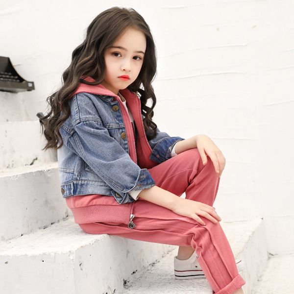 2020 girls clothes set denim coats + long pants 2pcs girl clothes autumn teenage children's clothes 6 8 10 12 13 14 years t200414, White
2020 girls clothes set denim coats + long pants 2pcs girl clothes autumn teenage children's clothes 6 8 10 12 13 14 years t200414, White