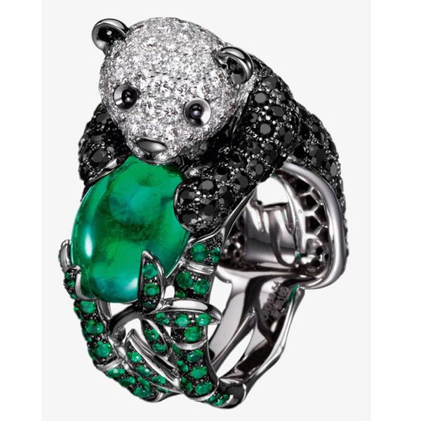 unique fashion full rhinestones ring cute panda with green crystal bamboo ring cz crystal stone animal charms party jewelry gift, Slivery;golden
unique fashion full rhinestones ring cute panda with green crystal bamboo ring cz crystal stone animal charms party jewelry gift, Slivery;golden