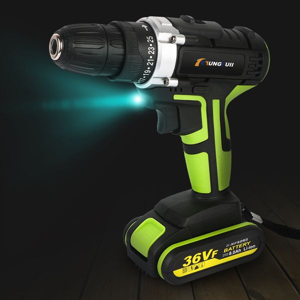 36vf 8000mah 2 batteries electric drill led 25-speed waterproof cordless drill electric torquing screwdriver
36vf 8000mah 2 batteries electric drill led 25-speed waterproof cordless drill electric torquing screwdriver