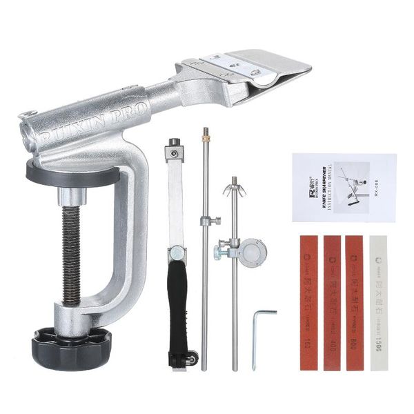 portable fixed-angle knife sharpener knife sharpening kit slicker edge abrasive holding system with 4 sharpening stones
portable fixed-angle knife sharpener knife sharpening kit slicker edge abrasive holding system with 4 sharpening stones