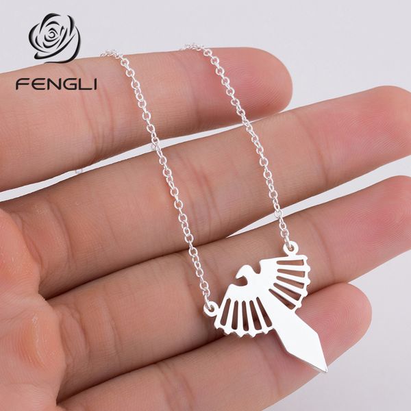 fengli sky king eagle necklace for women america fashion sign titanium steel pendants statement peace jewelry, Silver
fengli sky king eagle necklace for women america fashion sign titanium steel pendants statement peace jewelry, Silver