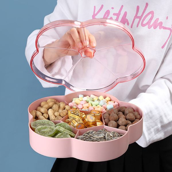 dried fruit plate home snack plate compartment with lid living room creative double-layer sealed box melon seed tray candy box
dried fruit plate home snack plate compartment with lid living room creative double-layer sealed box melon seed tray candy box