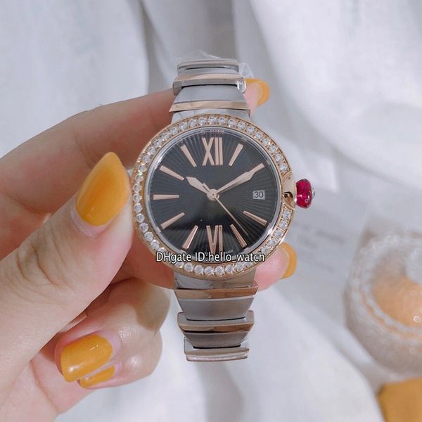 new lvcea date fashion 102192 lu33bspgspgd black dial swiss quartz womens watch diamond bezel two tone rose gold case sracelet lady watches, Slivery;brown
new lvcea date fashion 102192 lu33bspgspgd black dial swiss quartz womens watch diamond bezel two tone rose gold case sracelet lady watches, Slivery;brown