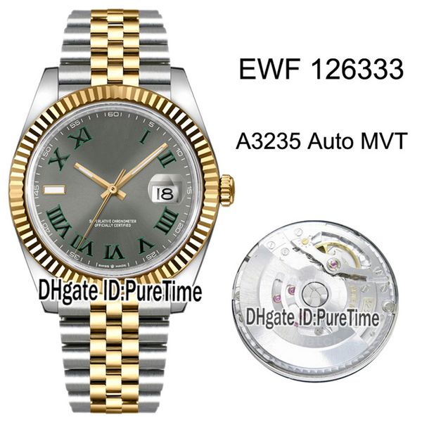 ewf 41 m126333-0020 cal a3235 automatic mens watch two tone yellow gold fluted bezel gray dial roman markers jubilee bracelet puretime j05a, Slivery;brown
ewf 41 m126333-0020 cal a3235 automatic mens watch two tone yellow gold fluted bezel gray dial roman markers jubilee bracelet puretime j05a, Slivery;brown