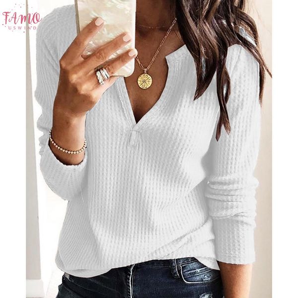tshirt женщины повседневная solid v шеи длинным рукавом футболка haut femme camiseta mujer лучшие женщины harajuku t shirt poleras camisas, White
tshirt женщины повседневная solid v шеи длинным рукавом футболка haut femme camiseta mujer лучшие женщины harajuku t shirt poleras camisas, White