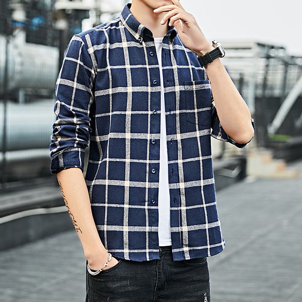 plaid shirt spring men's plaid shirt fabric comfortable breathable men's long sleeve casual cotton versatile, White;black
plaid shirt spring men's plaid shirt fabric comfortable breathable men's long sleeve casual cotton versatile, White;black