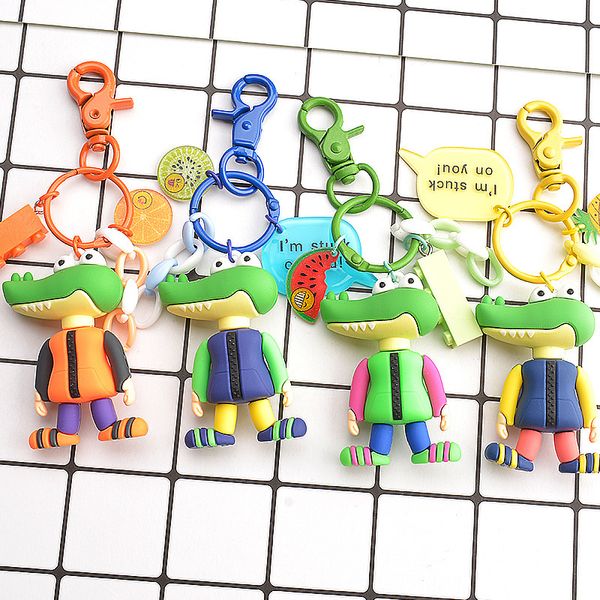 cute down jacket crocodile cartoon doll key chain with words car colorful key ring bag pendant jewelry for dropshipping, Silver
cute down jacket crocodile cartoon doll key chain with words car colorful key ring bag pendant jewelry for dropshipping, Silver