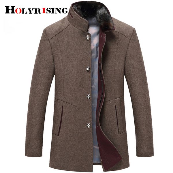 holyrising wool coat winter coat men thick windbreaker woolen overcoat casaco masculino palto jaket peacoat 5xl jacket 18897-5, Black
holyrising wool coat winter coat men thick windbreaker woolen overcoat casaco masculino palto jaket peacoat 5xl jacket 18897-5, Black