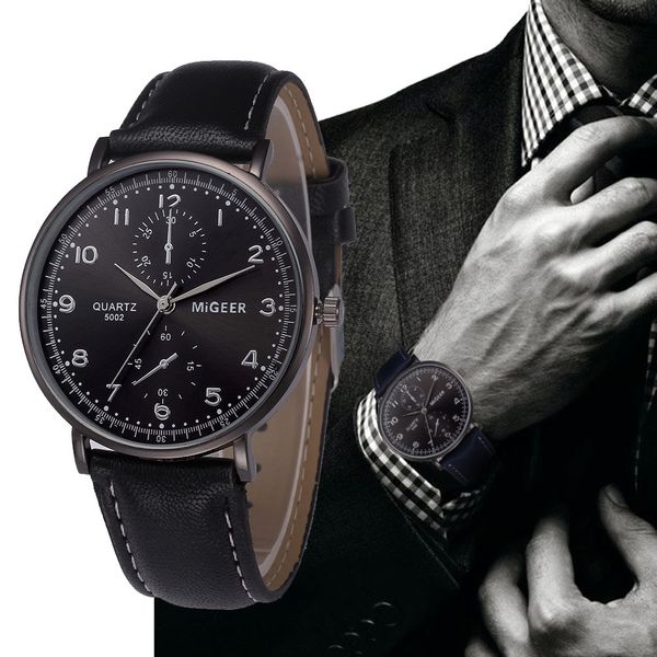migeer retro design leather band wrist watches mens fashion black dial business style analog quartz watch relogio masculino #lh, Slivery;brown
migeer retro design leather band wrist watches mens fashion black dial business style analog quartz watch relogio masculino #lh, Slivery;brown