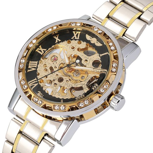 gold/silver stainless steel mechanical men watch hand-winding hollow steel skeleton round dial roman numerals display mens watch, Slivery;brown
gold/silver stainless steel mechanical men watch hand-winding hollow steel skeleton round dial roman numerals display mens watch, Slivery;brown