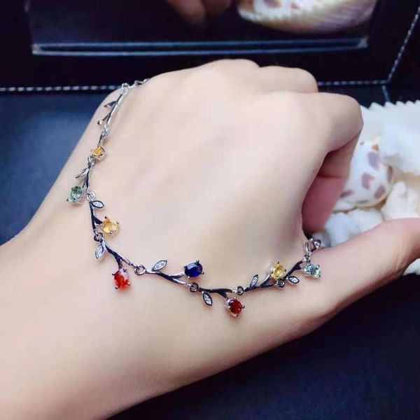 natural color sapphire s925 sterling silver bracelet candy color fashion lovely jewelry for women, Golden;silver
natural color sapphire s925 sterling silver bracelet candy color fashion lovely jewelry for women, Golden;silver
