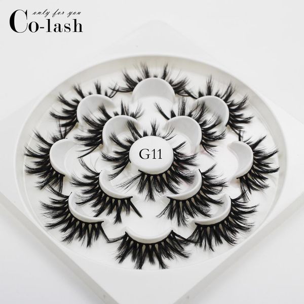 colash 7 pairs/box natural false eyelashes 3d mink lashes long thick real mink fake eyelashes extension for beauty makeup kit
colash 7 pairs/box natural false eyelashes 3d mink lashes long thick real mink fake eyelashes extension for beauty makeup kit