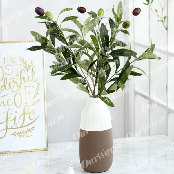 green artificial plant olive branch with olive artificial flowers wedding party table decoration home vase decor
green artificial plant olive branch with olive artificial flowers wedding party table decoration home vase decor