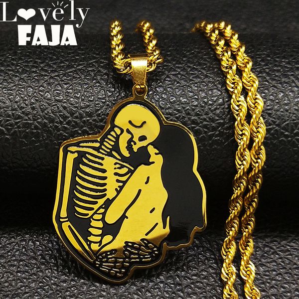 2018 skull beauty stainless steel choker necklace men gold color long necklaces & pendants jewelry cadenas para hombre n188346, Silver
2018 skull beauty stainless steel choker necklace men gold color long necklaces & pendants jewelry cadenas para hombre n188346, Silver