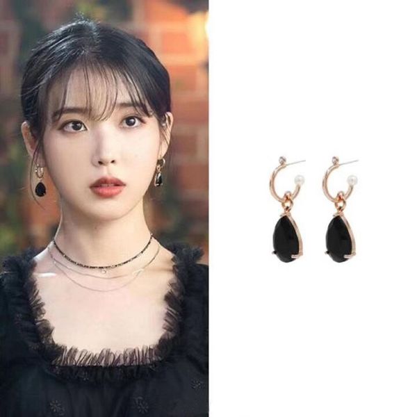 korean new fashion elegant black water drop zircon long earrings for women eardrop pendientes, Silver
korean new fashion elegant black water drop zircon long earrings for women eardrop pendientes, Silver
