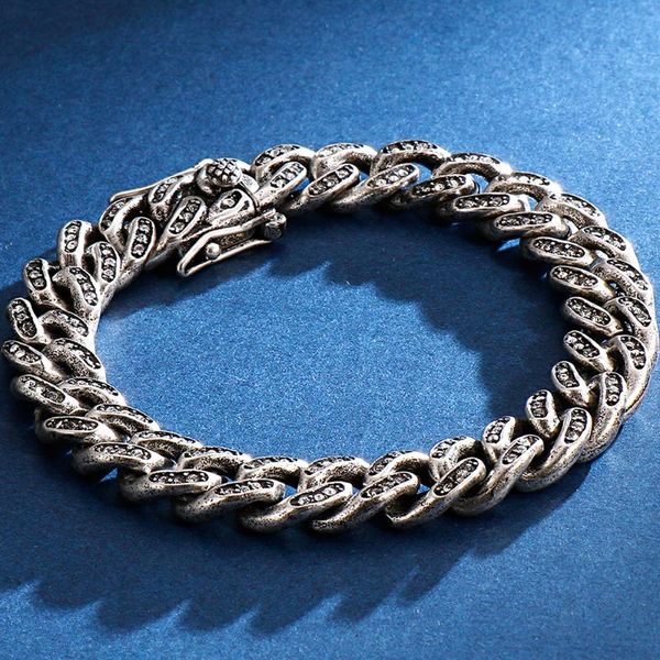 hiphop 11mm curb cuban link chain men's bracelet for men gold color stainless steel mens bracelets 2020 jewellery dropshipping, Black
hiphop 11mm curb cuban link chain men's bracelet for men gold color stainless steel mens bracelets 2020 jewellery dropshipping, Black