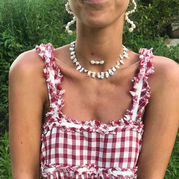 fashion freshwater pearls necklace flowers pendants luxury cultured pearl chain choker necklace baroque pearl bead work jewelry for women, Silver
fashion freshwater pearls necklace flowers pendants luxury cultured pearl chain choker necklace baroque pearl bead work jewelry for women, Silver