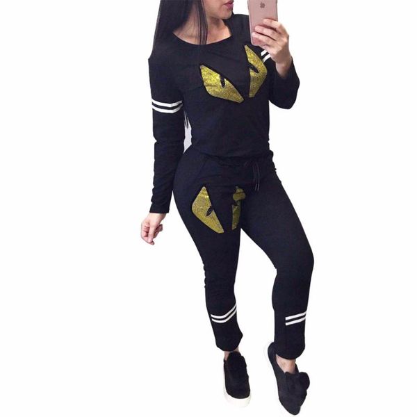 2018 fashion casual woman set long sleeve words printing o-neck spring hoodie and pants 2 piece set women new, Gray
2018 fashion casual woman set long sleeve words printing o-neck spring hoodie and pants 2 piece set women new, Gray