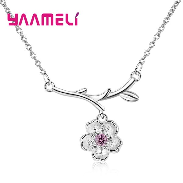 925 sterling silver necklace jewelry for women girls flower shape pendant pave shiny excellent crystal collar dropshipping
925 sterling silver necklace jewelry for women girls flower shape pendant pave shiny excellent crystal collar dropshipping