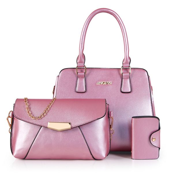 new ladies shoulder bag pu handbag pure color delicate diagonal bag mother and child three-piece large capacity women
new ladies shoulder bag pu handbag pure color delicate diagonal bag mother and child three-piece large capacity women