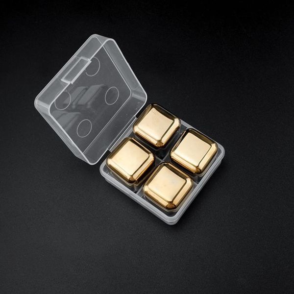 4pcs set gold cube ice frozen mold set stainless steel ice metal model tongs coffee drink whisky bar ice wine stone creative supplies
4pcs set gold cube ice frozen mold set stainless steel ice metal model tongs coffee drink whisky bar ice wine stone creative supplies