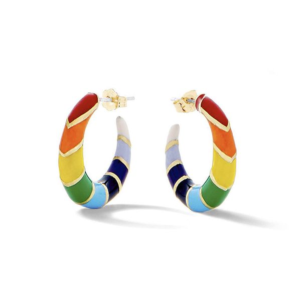 fashion bohemia style rainbow color c shape drip oil stud earrings for women alloy enamel ethnic vintage jewelry 2019 new, Golden;silver
fashion bohemia style rainbow color c shape drip oil stud earrings for women alloy enamel ethnic vintage jewelry 2019 new, Golden;silver