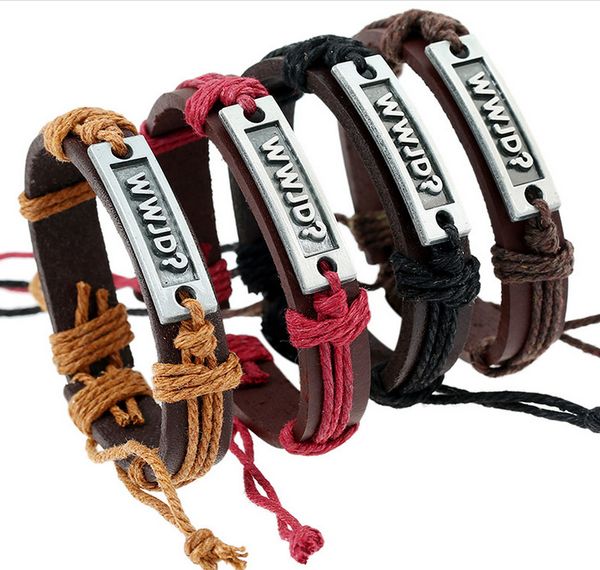 vintage weave letter handmade punk genuine head layer cowhide leather alloy adjustable length men women charm bracelet, Black
vintage weave letter handmade punk genuine head layer cowhide leather alloy adjustable length men women charm bracelet, Black