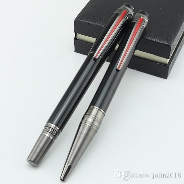 new design urban speed ballpoint pen rollerball pen luxury black resin rollerball pen pvd-coated fittings, Blue;orange