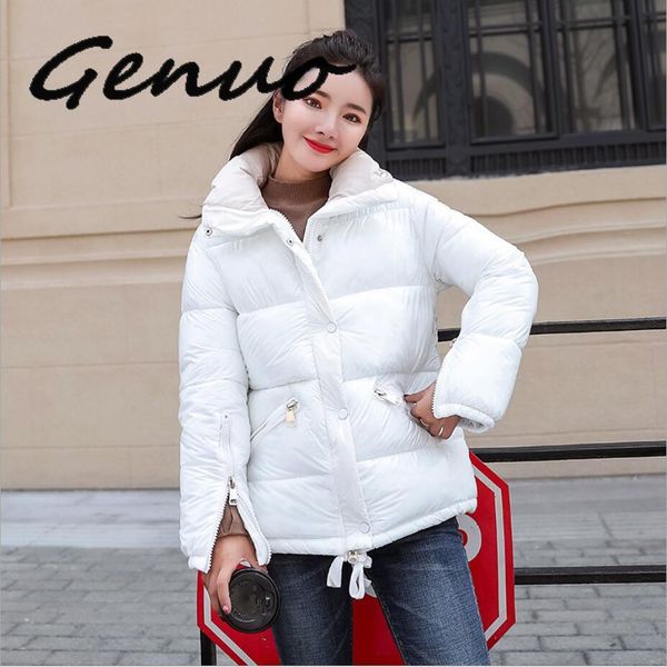genuo 2019 new winter jacket female down jacket thickening bright collar short coat winter coat, Black
genuo 2019 new winter jacket female down jacket thickening bright collar short coat winter coat, Black