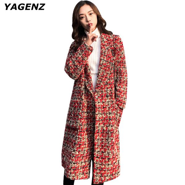 woolen jacket female 2019 autumn winter thick red grid wool cardigan coats plus size women clothing warm long outerwear clothes, Black
woolen jacket female 2019 autumn winter thick red grid wool cardigan coats plus size women clothing warm long outerwear clothes, Black