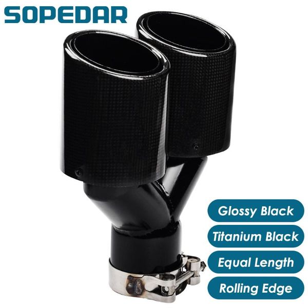 sopedar car dual exhaust muffler tips rolling edge y model car exhaust carbon black tips blue tail pipe ap22kr
sopedar car dual exhaust muffler tips rolling edge y model car exhaust carbon black tips blue tail pipe ap22kr