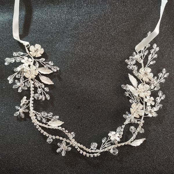 slbridal handmade silver clear crystal rhinestone floral leaf wedding hair accessories hair vine bridal headband women jewelry, Golden;white
slbridal handmade silver clear crystal rhinestone floral leaf wedding hair accessories hair vine bridal headband women jewelry, Golden;white