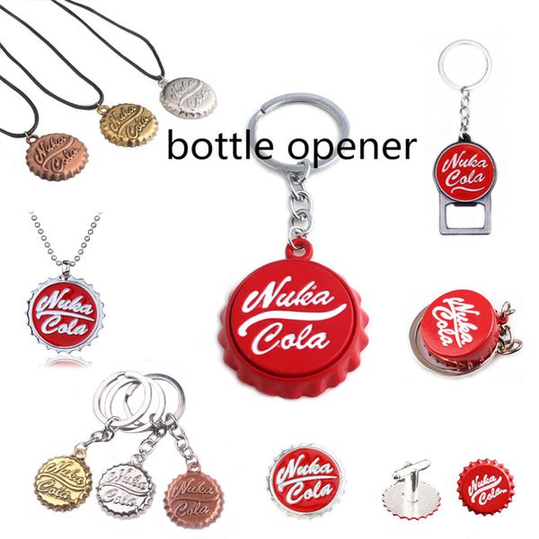 wholesale nuka cola keychain beer bottle opener key rings red enamel letter pendant for father's day gift bar gift, Silver
wholesale nuka cola keychain beer bottle opener key rings red enamel letter pendant for father's day gift bar gift, Silver