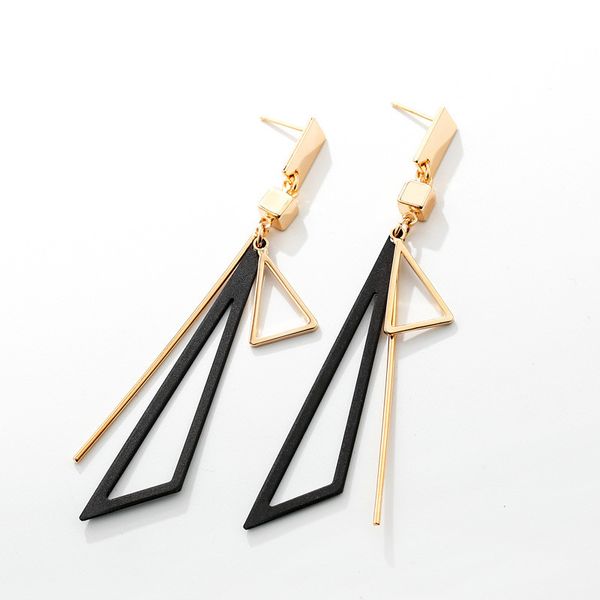 l-86 creative korean long triangle geometric tassel swing earrings for woman earrings fashion jewelry, Golden;silver
l-86 creative korean long triangle geometric tassel swing earrings for woman earrings fashion jewelry, Golden;silver